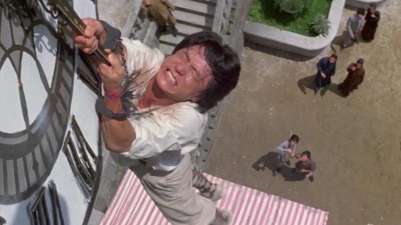 Jackie Chans Clock Stunt