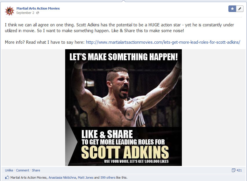 Some Numbers From our Attempt to get Scott Adkins More Leading Roles