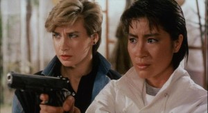 Cynthia Rothrock and Michelle Yeoh