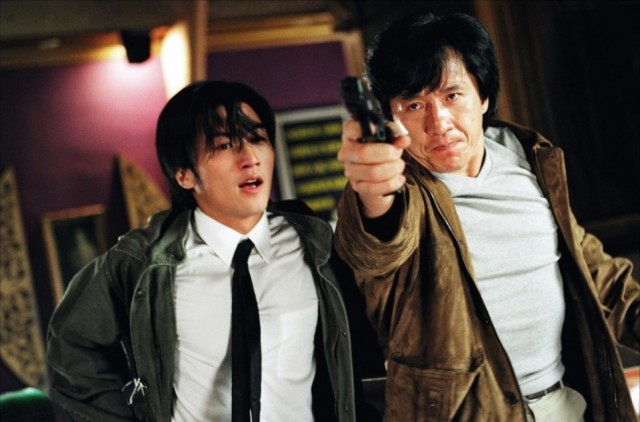 Jackie Chan and Nicholas tse