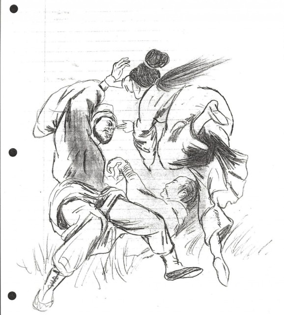 Bruce Lee tegning 3